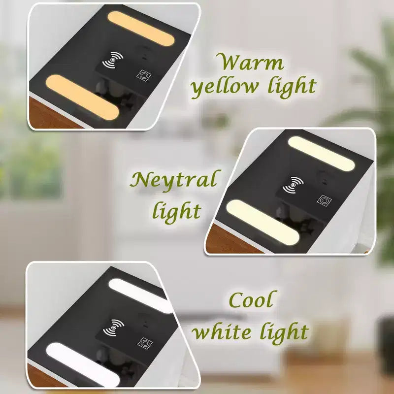 Coiffeuse compacte avec lumière