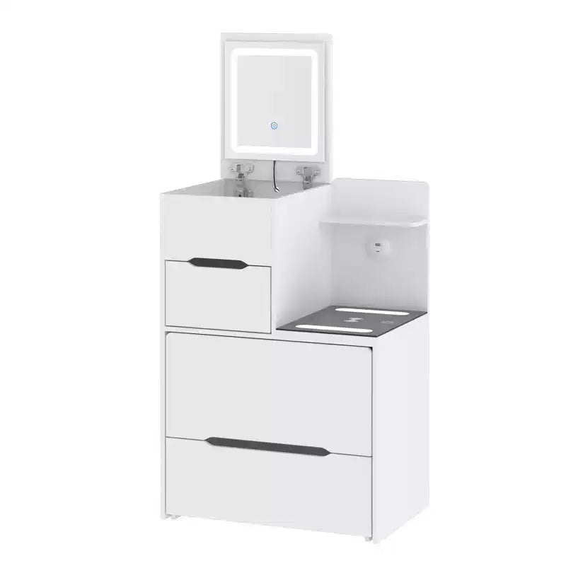 Coiffeuse compacte avec lumière