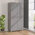 Armoire Gris Clair 35x19.7x70.9 Bois Massif Pin