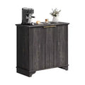 Modern Coffee Bar Cabinet Farmhouse Cabinet with Fluted Doors Sideboard Buffet Cabinet with Adjustable Shelves for Kitchen Dining Room Living Room