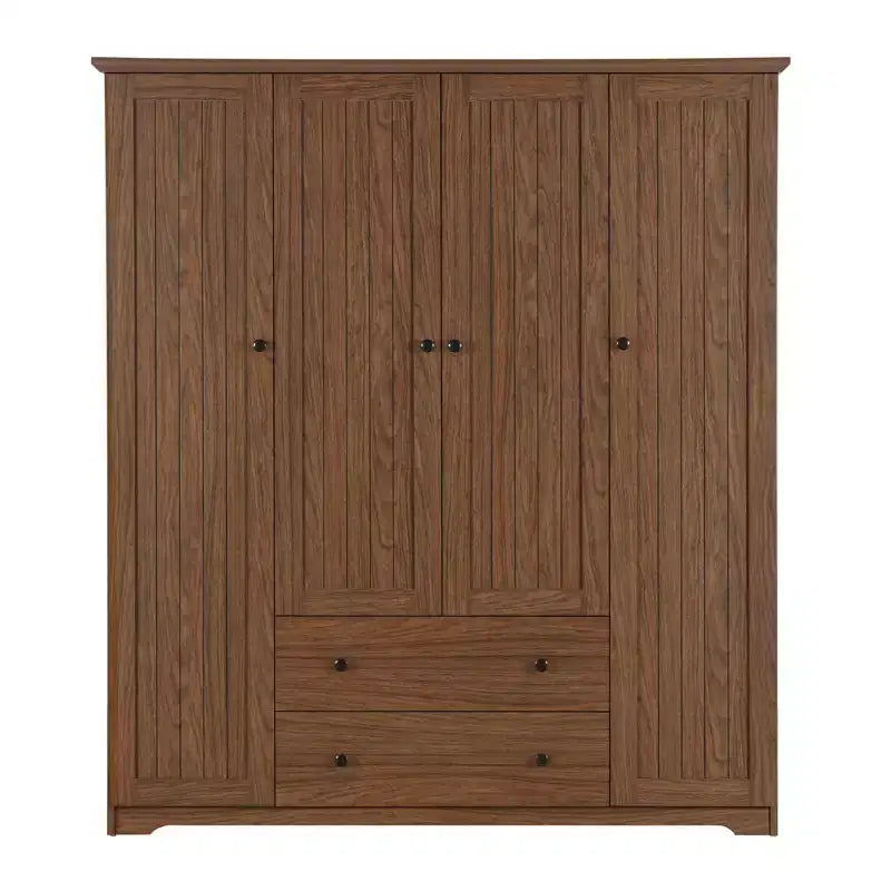 Armoire à 4 portes avec 2 tiroirs