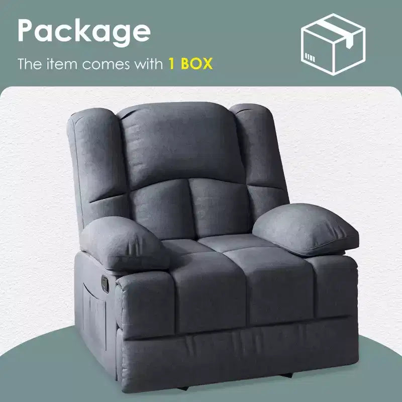 Fauteuil relax inclinable géant pour salon adultes