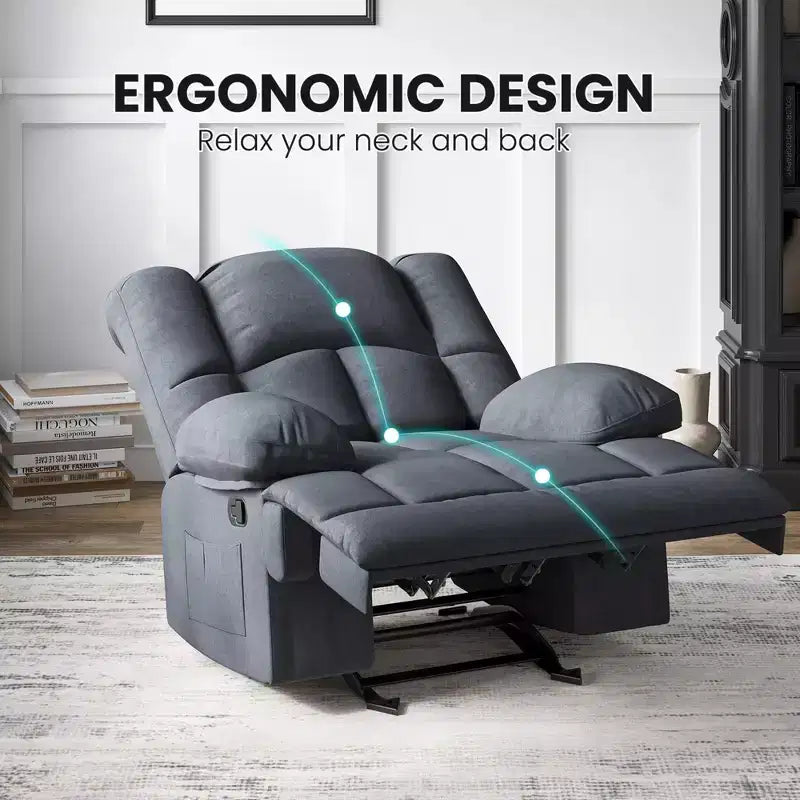 Fauteuil relax inclinable géant pour salon adultes