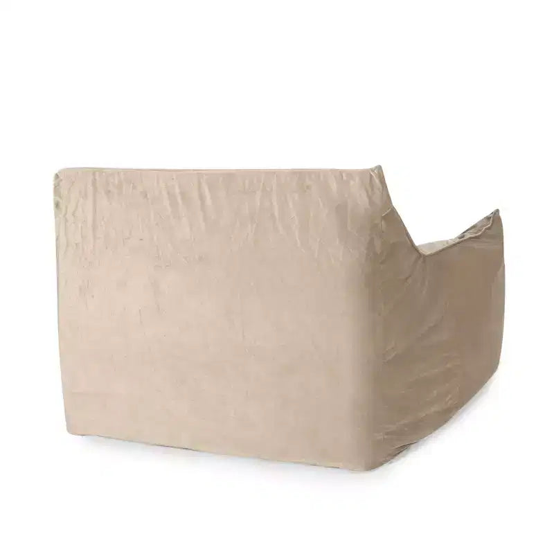 Pouf Velours avec Accoudoirs
