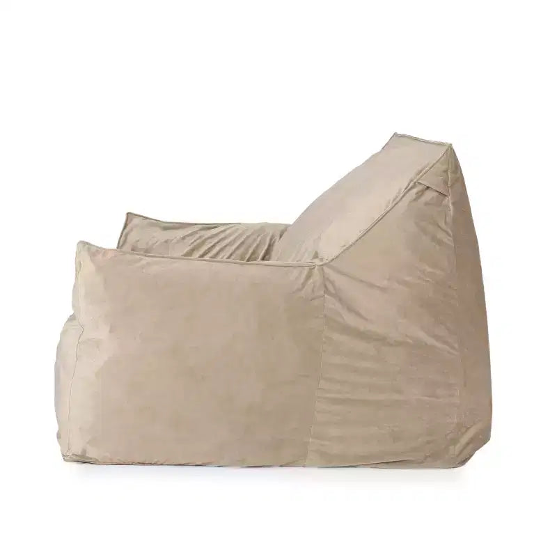 Pouf Velours avec Accoudoirs
