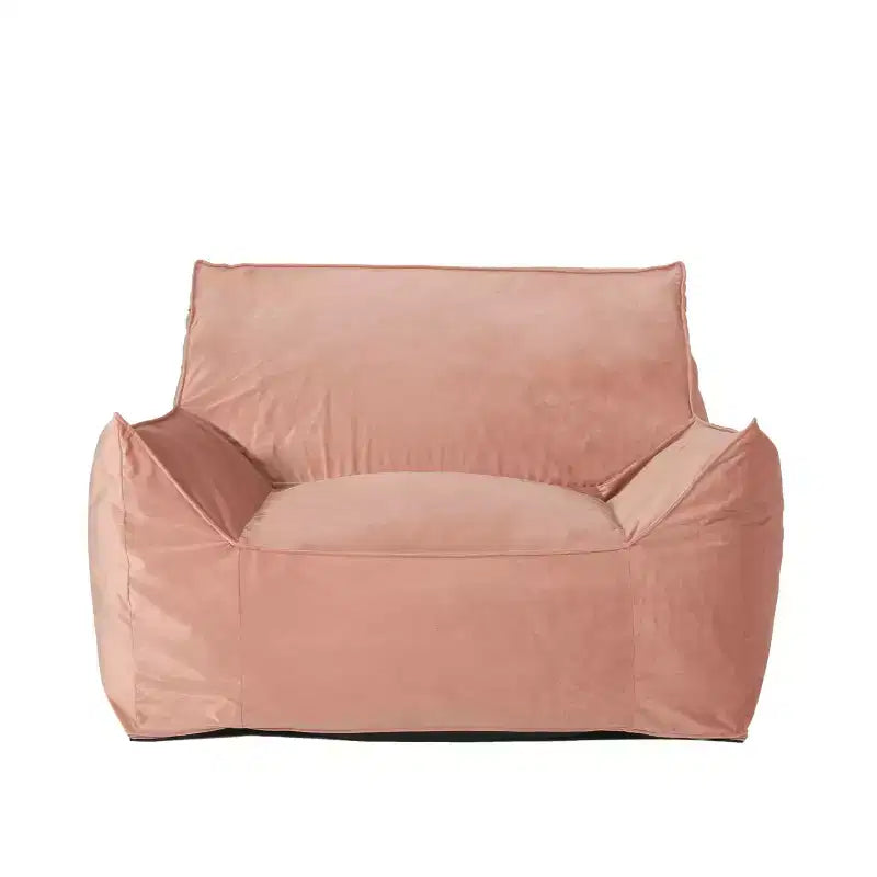 Pouf Velours avec Accoudoirs