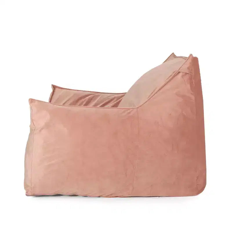 Pouf Velours avec Accoudoirs