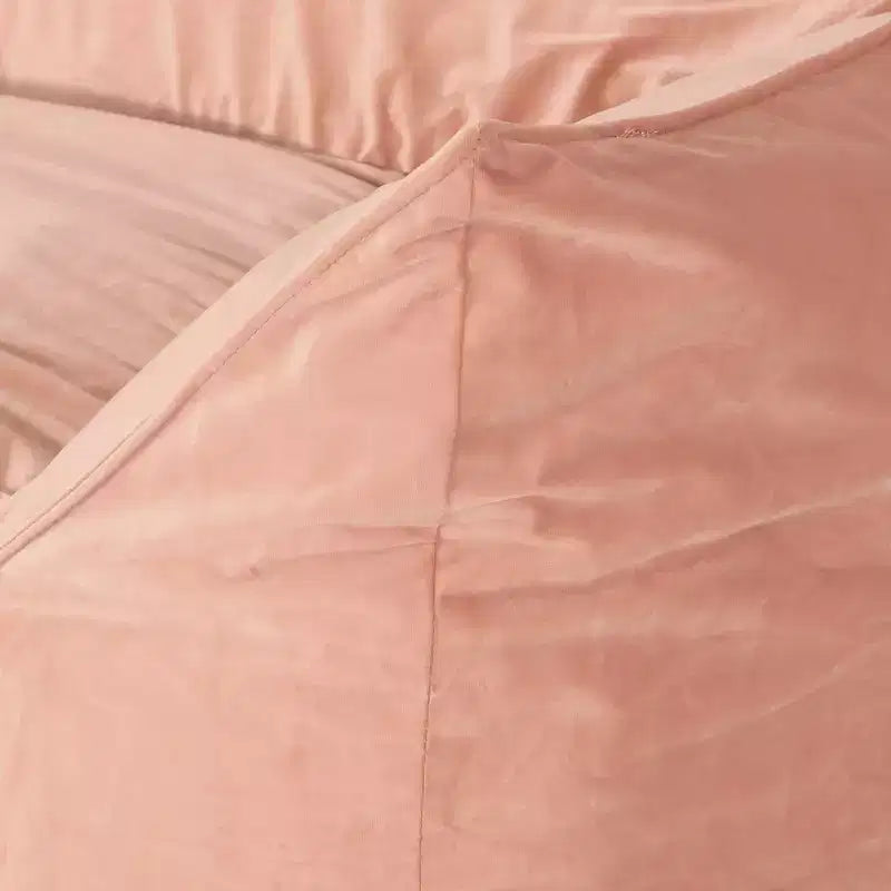 Pouf Velours avec Accoudoirs