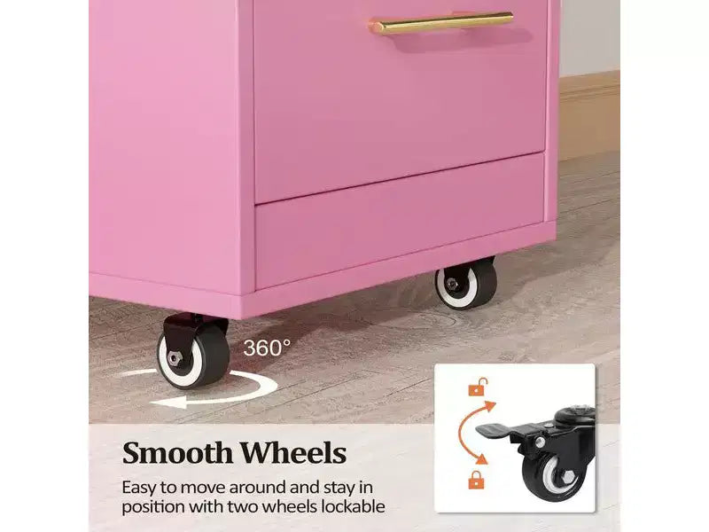 Chariot de salon en bois rustique marron avec roues