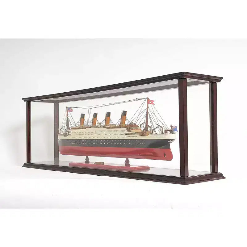 Présentoir standard en verre brun foncé
