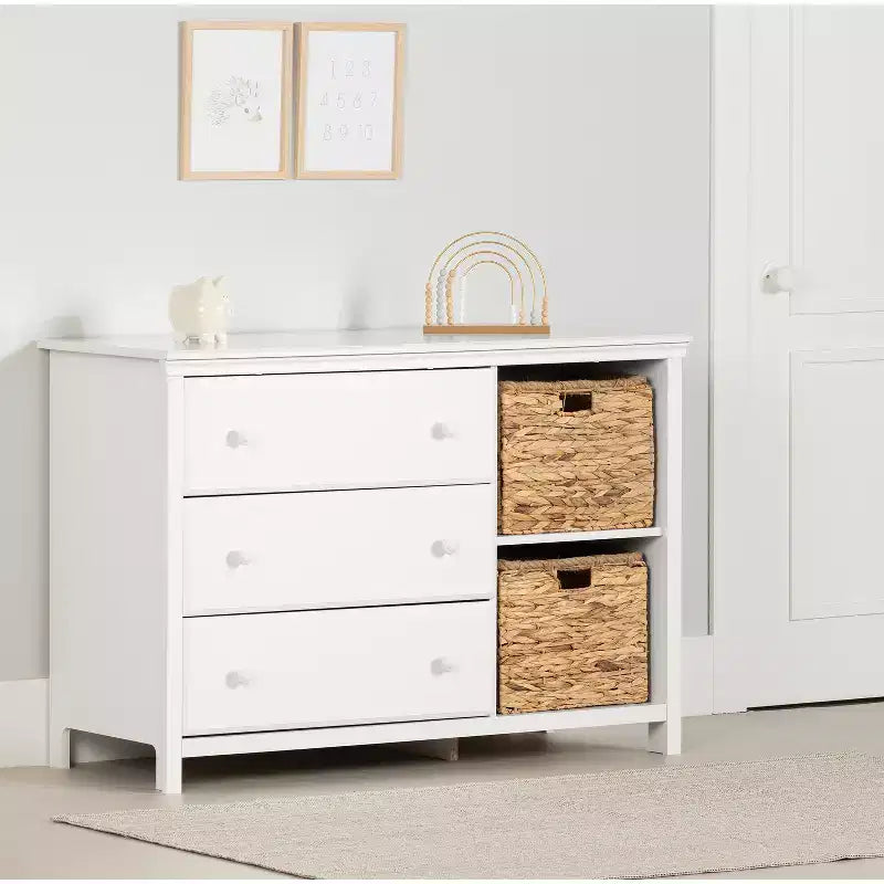 Commodes basses en panneaux de particules de 20,09 cm de hauteur