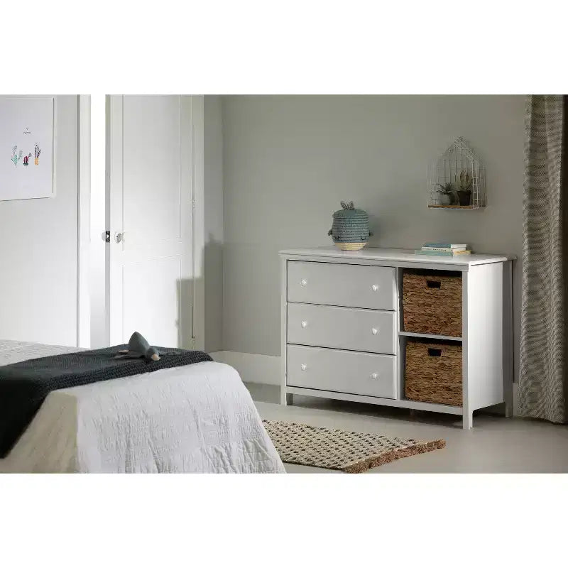 Commodes basses en panneaux de particules de 20,09 cm de hauteur