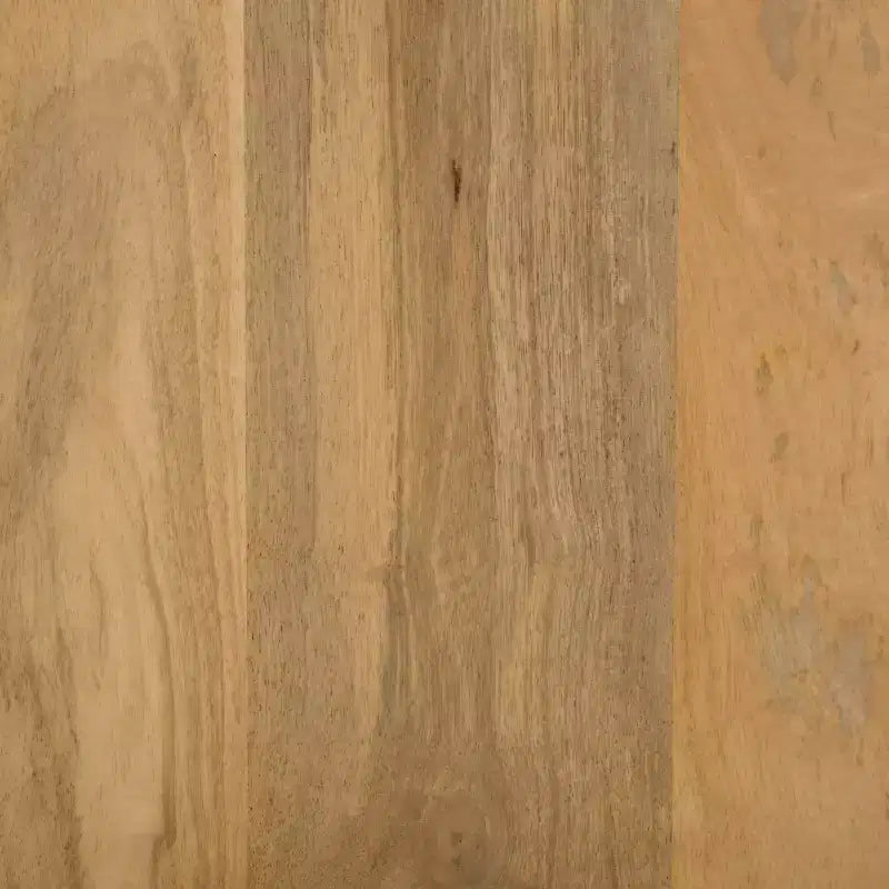 Table d'appoint en bois et laque - Naturel/Blanc