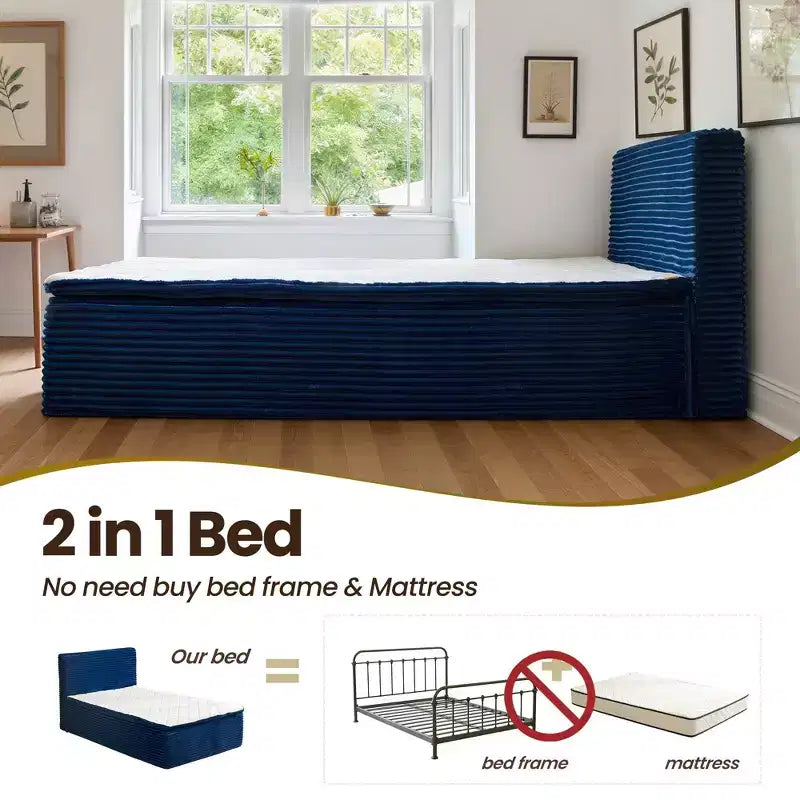 Matelas double en peluche - Aucun assemblage requis