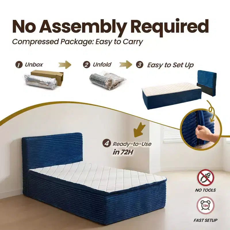 Matelas double en peluche - Aucun assemblage requis