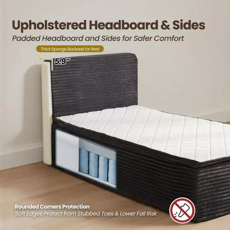 Matelas double en peluche - Aucun assemblage requis