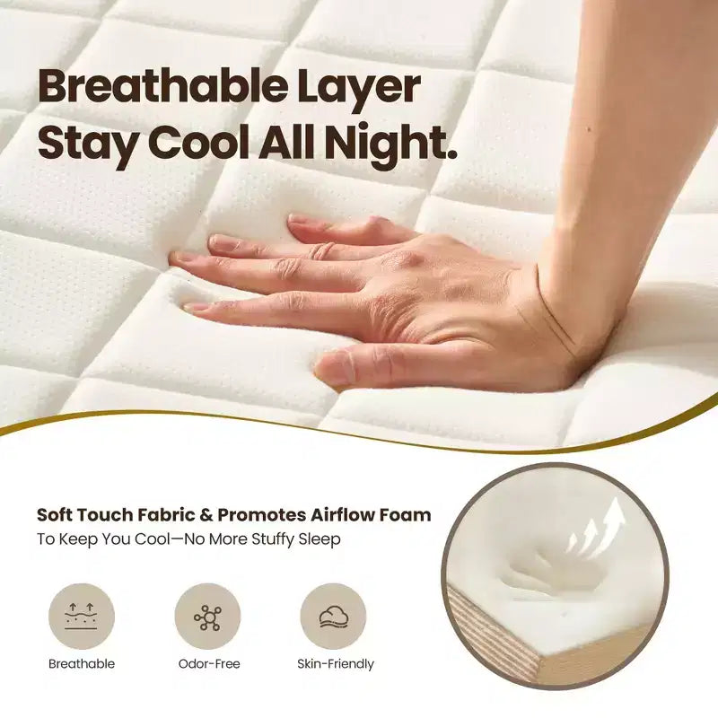 Matelas double en peluche - Aucun assemblage requis