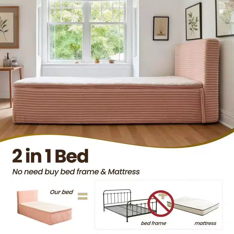 Matelas double en peluche - Aucun assemblage requis