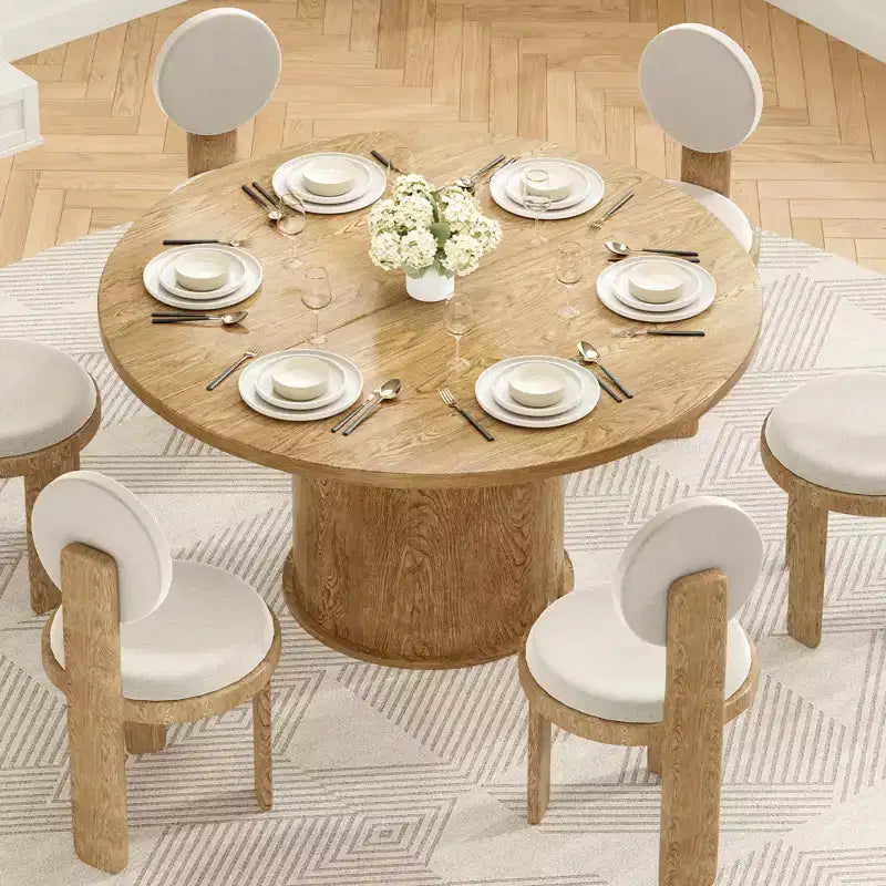 Table à manger ronde de 43 po pour quatre
