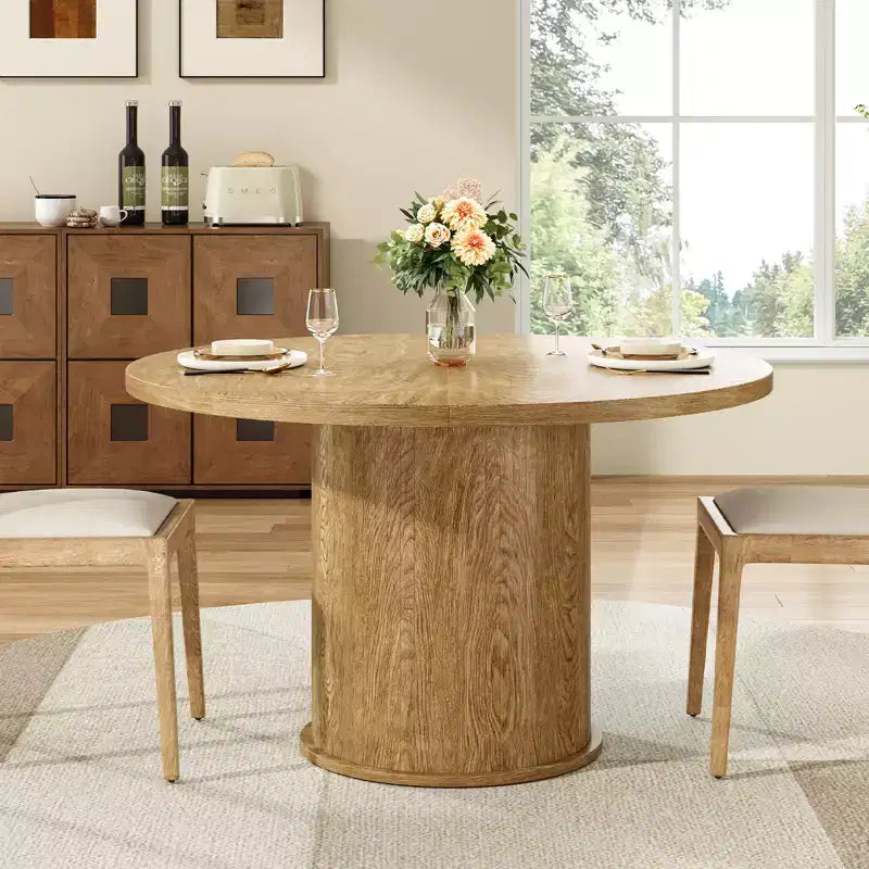 Table à manger ronde de 43 po pour quatre