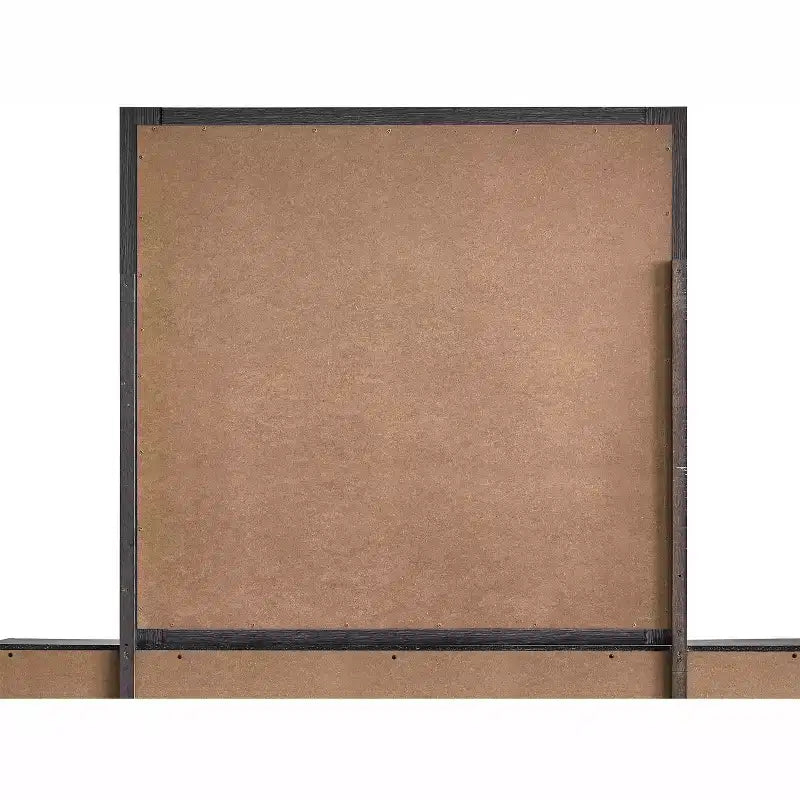 Miroir de commode rectangulaire en bois, 39 po L x 37 po H