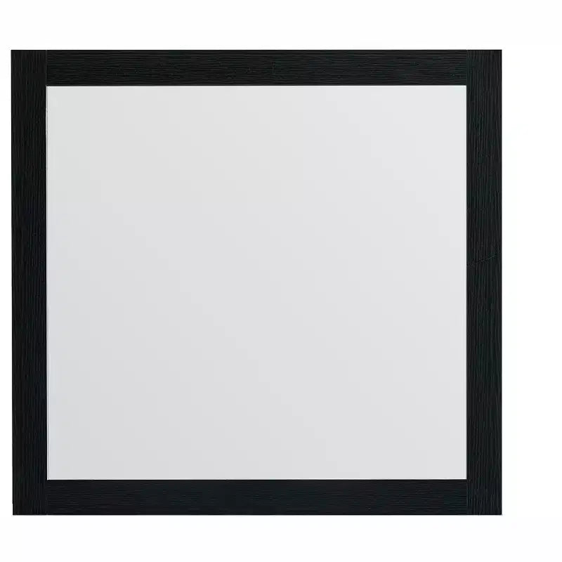 Miroir de commode rectangulaire en bois, 39 po L x 37 po H