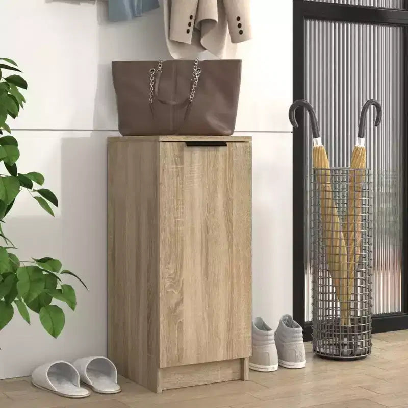 Meuble à chaussures chêne Sonoma contreplaqué