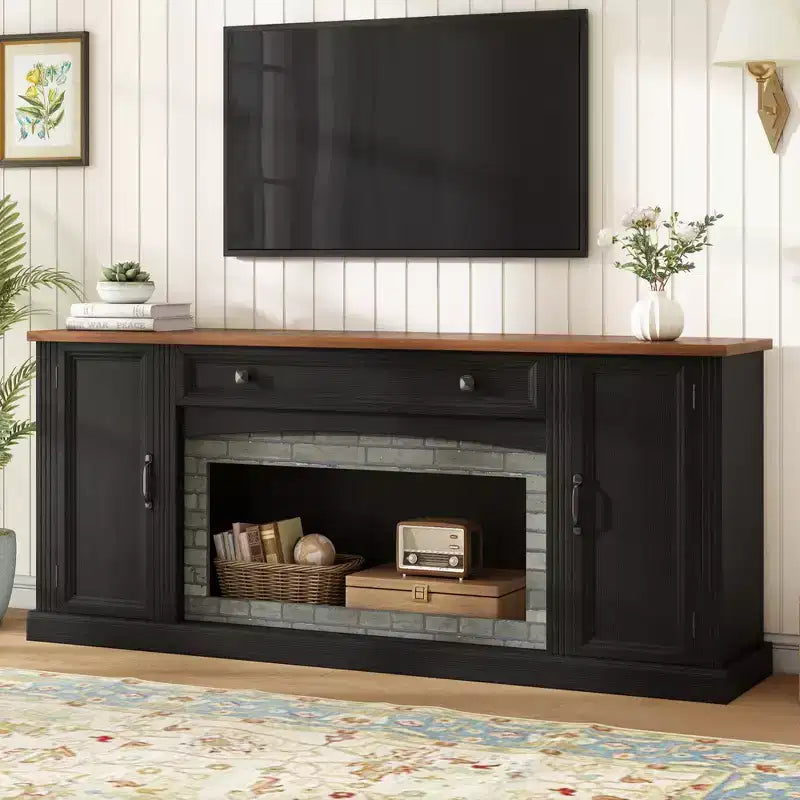 GDFStudio Jason Modern TV Stand for TVs up to 70 with Drawer and Cabinets