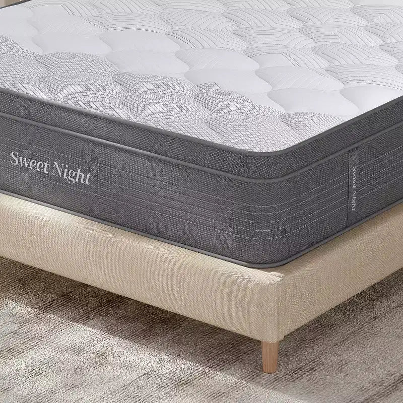 Matelas hybrides en mousse à mémoire de forme à gel, fermeté moyenne, de 12/14/16 pouces