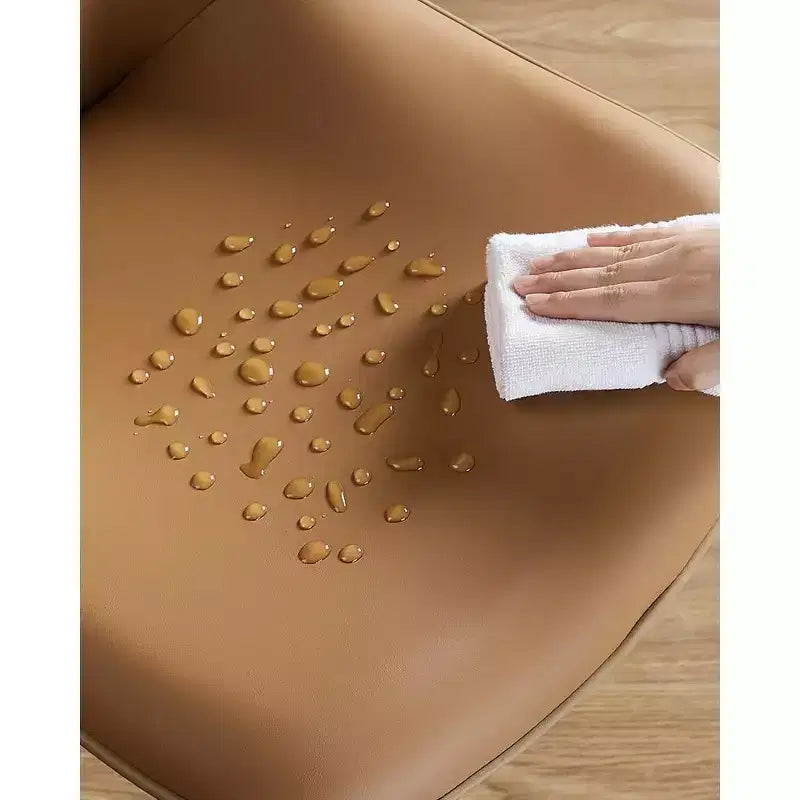Lot de 2 chaises de salle à manger en cuir, rembourrées confortables
