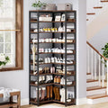 Étagère à chaussures d'angle à 9 niveaux, Organiseur de rangement vertical pour chaussures