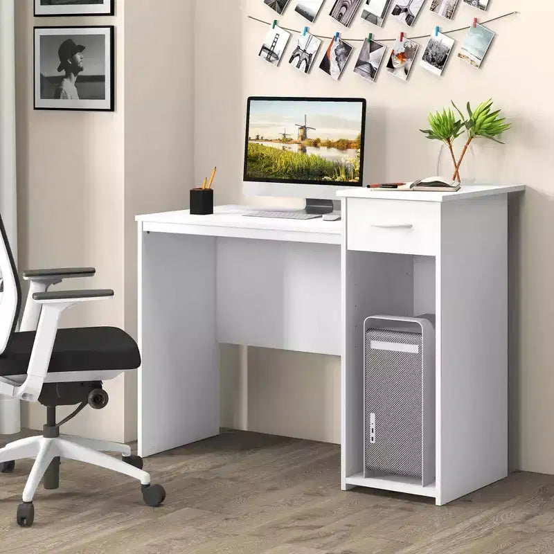 Bureau d'ordinateur avec tiroir moderne pour ordinateur portable