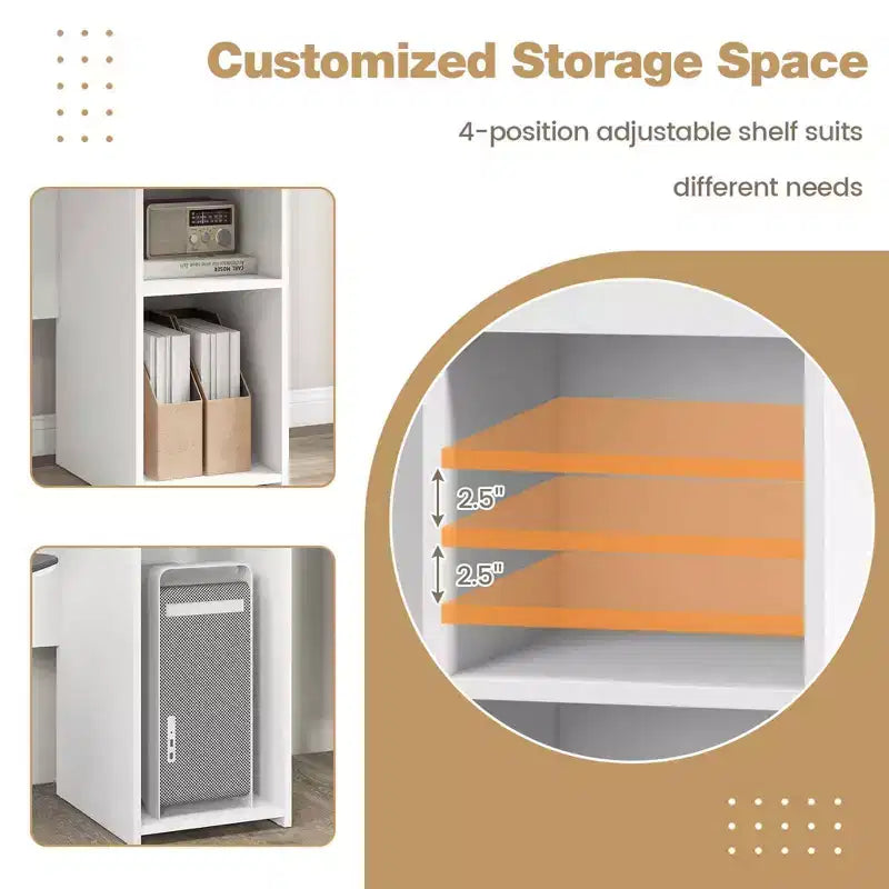 Bureau d'ordinateur avec tiroir moderne pour ordinateur portable